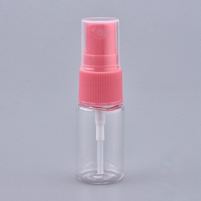 Empty Portable PET Plastic  Spray Bottles, Fine Mist Atomizer, with Dust Cap, Refillable Bottle
