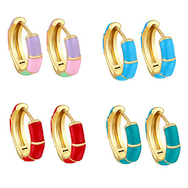 Multi-color Geometric Earrings for Women, Trendy and Simple Ear Studs & Hoops
