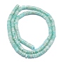 Natural Amazonite Beads Strands, Flat Round/Disc, Heishi Beads