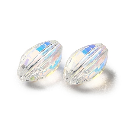 Glass Imitation Austrian Crystal Beads, Faceted, Oval