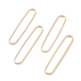 Brass Linking Rings, Long-Lasting Plated, Oval
