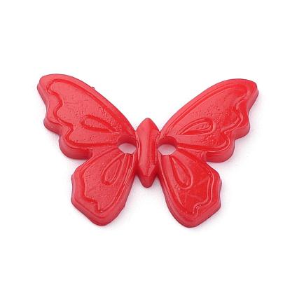Boutons acryliques 2 trous, papillon