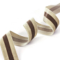 Polyester Ribbon, Single Face Velvet Ribbon, Binary Colour, Striped Pattern