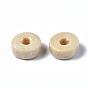 Natural Wood Beads, Lead Free, Dyed, Flat Round, 8x3mm, Hole: 2mm