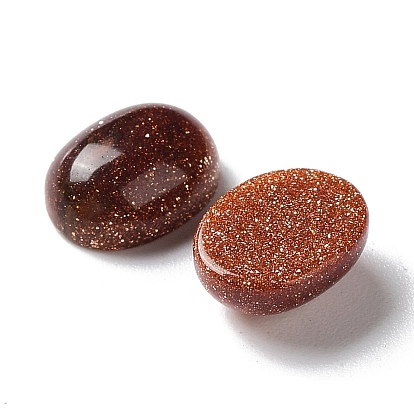 Synthetic Goldstone Cabochons, Oval