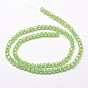 Brins de perles de verre électrolytiques à facettes (à facettes) rondes plaquées arc-en-ciel imitation jade, 32mm, Trou: 4mm, Environ 1 pcs/chapelet, 100 pouce
