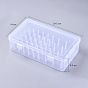 Transparent Plastic Boxes, Storage Container, for 42 Spools Sewing Thread
