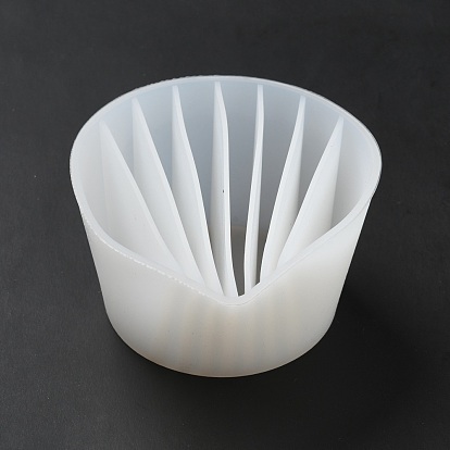Vaso dividido reutilizable para verter pintura., vasos de silicona para mezclar resina, 8 divisores, shell forma