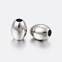 201 Stainless Steel Beads, Oval