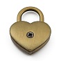 Candado de aleación de zinc en forma de corazón, sin llave, para joyero caja de almacenamiento diario