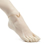 12шт 12 созвездия прозрачные кубические циркониевые ножные браслеты, золотые украшения 304 из нержавеющей стали для женщин
