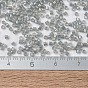 Бусины miyuki delica, цилиндр, японский бисер, 11/0, прозрачный внутри цвета радуги