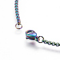 Ионное покрытие (ip) 304 ожерелья из нержавеющей стали, с карабин-лобстерами 