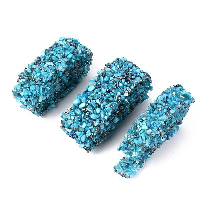 Hotfix Rhinestone, with Shell Beads and Rhinestone Trimming, Crystal Glass Sewing Trim Rhinestone Tape, Costume Accessories