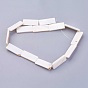 Natural White Shell Beads Strands, Rectangle