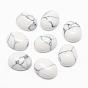 Synthetic Howlite Cabochons, Oval