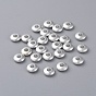 Laiton perles d'entretoise, rondelle, 6x2mm, Trou: 2mm
