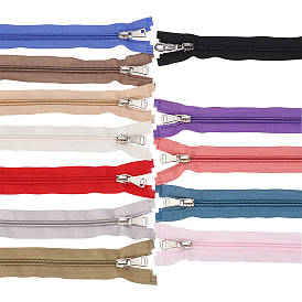 Benecreat 13 couleurs accessoires pour vêtements, fermeture à glissière en nylon, composants de fermeture à glissière