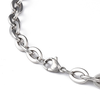 201 collar de cadena de cable de acero inoxidable para hombres y mujeres