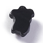 Natural Obsidian Pendants, 3D Piggy Charms