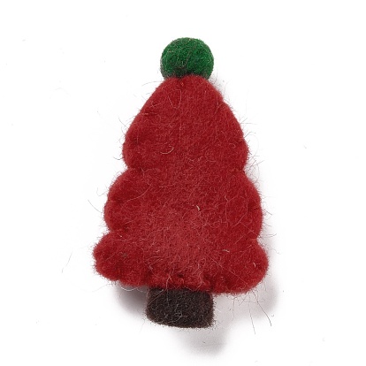 Decoraciones de exhibición de fieltro de lana, árbol de Navidad