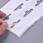 Transparent PVC Self Adhesive Hang Tabs, Euro Slot Hole Foldable Tabs, Display Tabs for Store Retail Display