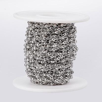 Placage ionique (ip) 304 chaînes à maillons en acier inoxydable, soudé, avec bobine, boule