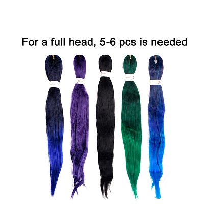 Long & Straight Hair Extension, Stretched Braiding Hair Easy Braid, Low Temperature Fibre, Synthetic Wigs For Women