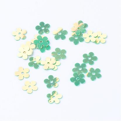 Accesorios del ornamento perlas paillette plástico disco, cuentas de lentejuelas, flor