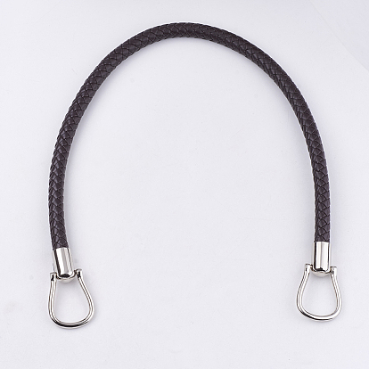 Imitation Leather Bag Handles, with Alloy Findings, for Bag Straps Replacement Accessories