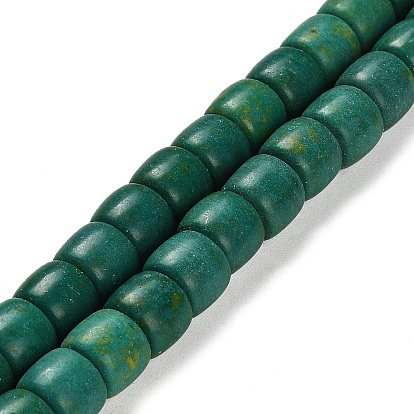 Synthetic Turquoise Beads Strands, Column, Dyed