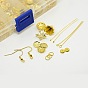 1 accessoires de bijoux boîte d'or, 10 g fer oreille crochets, goupille en laiton, Anneaux de bronze, épingle à œil en laiton, alliage perles d'espacement et 15 g bouchons en alliage de perles