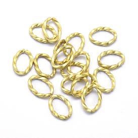 Brass Linking Rings, Twisted Oval, Lead Free & Cadmium Free & Nickel Free