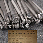 Chrome Vanadium Alloy Steel Leather Different Shape Stamp Punch Set, Leather Carving Tools for Saddle Making Stamps