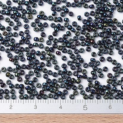 MIYUKI Round Rocailles Beads, Japanese Seed Beads, 11/0, Iris Color
