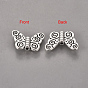 Tibetan Style Alloy Beads, Lead Free & Cadmium Free, Butterfly, 11x15x1.5mm, Hole: 1.5mm
