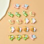 18Pcs 6 Styles Opaque Resin Cute Insect Cabochons, Butterfly & Bug & Bees, Mixed Shapes