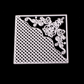 Couteau de gaufrage en acier au carbone découpe pour gabarit de bricolage, carte de papier de bricolage décoratif, mat couleur platine, fleur