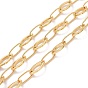Brass Horse Eye & Oval Link Chains, Unwelded, with Spool, Cadmium Free & Lead Free