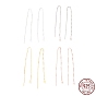 925 нить серебристого серебра, длинная цепочка с кисточками и висячими серьгами-гвоздиками для женщин