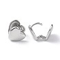 Латунные серьги-кольца в форме сердца для женщин, без свинца и без кадмия