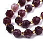 Natural Dolomite Beads Strands, Faceted, Dyed, Round