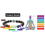 Chakra Jewelry Natural Lava Rock Bead Stretch Bracelets, with Natural Gemstone Beads and Alloy Findings