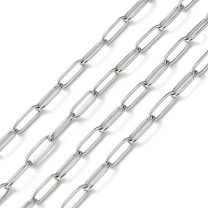 304 chaînes en acier inoxydable, chaînes de trombone, chaînes de câble allongées étirées, soudé