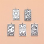 5 pcs 5 pendentifs en alliage de style tibétain, jeux de tarot