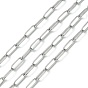 304 Stainless Steel Chains, Paperclip Chains, Drawn Elongated Cable Chains, Soldered
