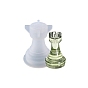 Moldes de silicona de ajedrez diy, moldes de resina, herramientas de molde de artesanía de arcilla, torre