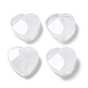 Transparent Acrylic Imitation Shell Beads, Heart