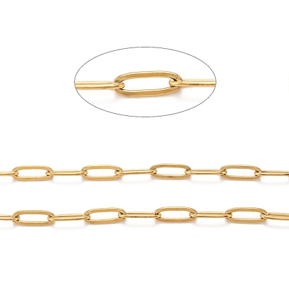 304 chaînes de trombones en acier inoxydable, chaînes de câble allongées étirées, soudé, avec bobine