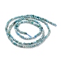 Brins de perles d'opale bleu naturel, facette, ronde, AA grade